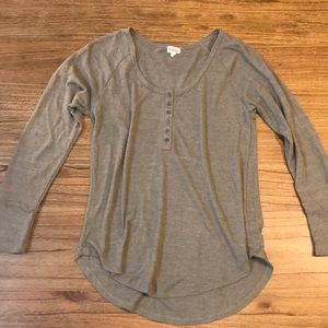 Green long sleeve Henley